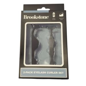 New Brookstone Eyelash Curler Set 2 Pack Anodized Steel